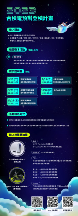 2023 台積電預辦登積計畫